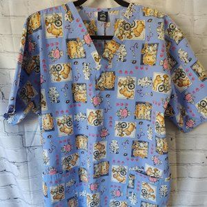 Barco Scrub Top—Cats/Dogs*